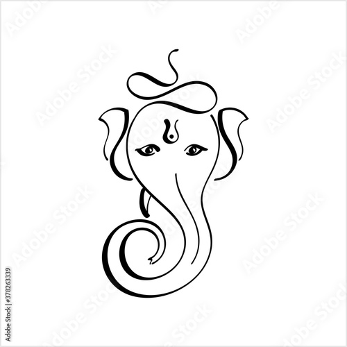 Ganesha Pen Ink Style M_2009001