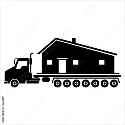 Moving Home Icon, Home Logistic Packer, Mover