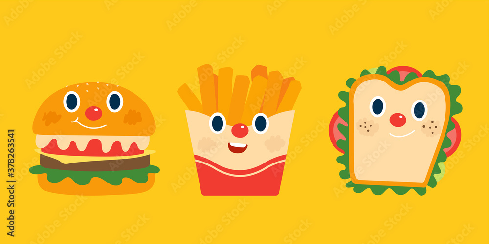 Breakfast food set Breakfast food set