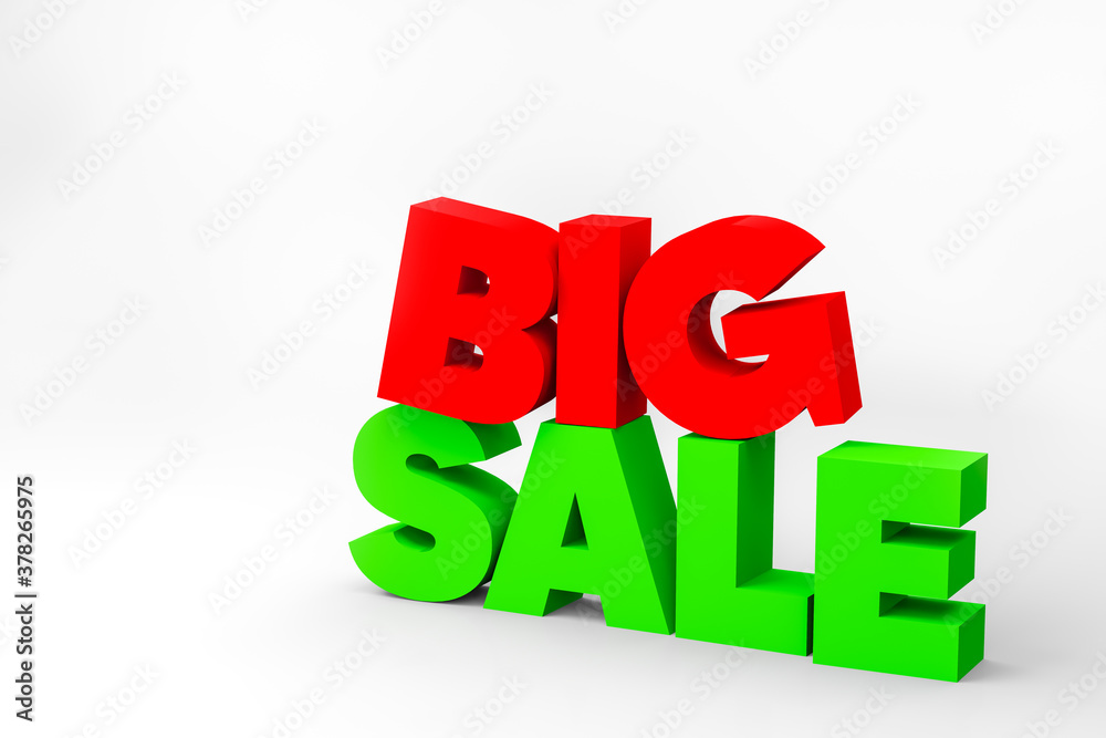 3D text big sale