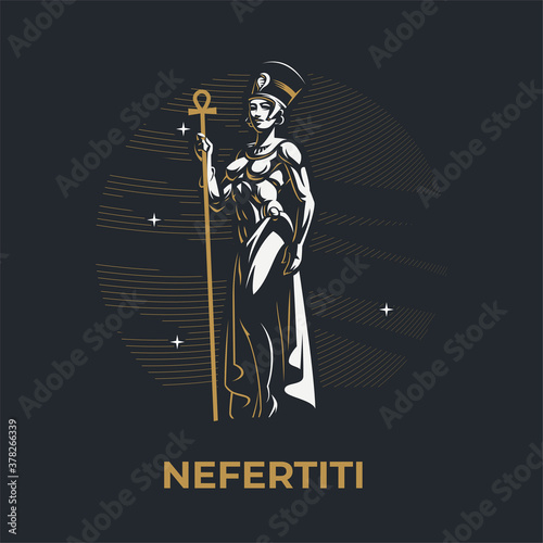 Egyptian Queen Nefertiti.  photo