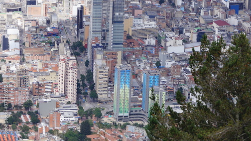 Panoramic view of Bogota Colombia.
