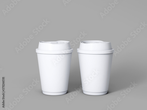 Wallpaper Mural 3d white takeaway coffee cup Torontodigital.ca