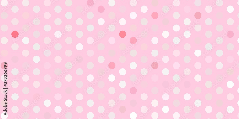 Light red vector background with spots.