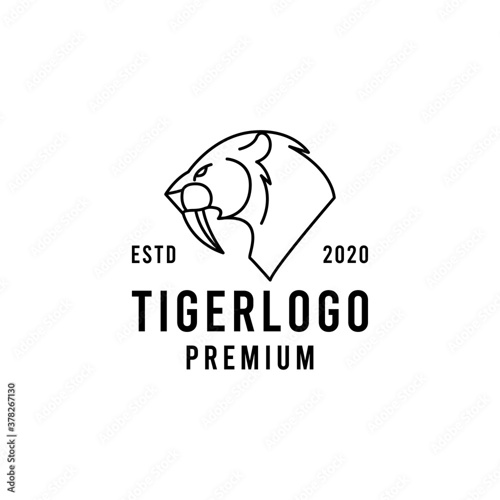 Tiger animal illustration Logo design Vector Tiger animal illustration Logo design Vector