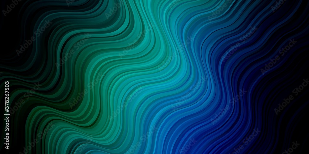 Dark Blue, Green vector background with lines. Bright sample with colorful bent lines, shapes. Pattern for websites, landing pages. Dark Blue, Green vector background with lines. Bright sample with colorful bent lines, shapes. Pattern for websites, landing pages.