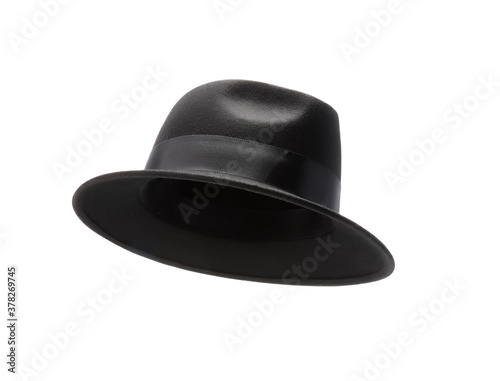 Black hat isolated on white background