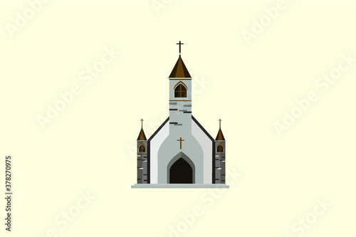 Church Vector Building Illustration