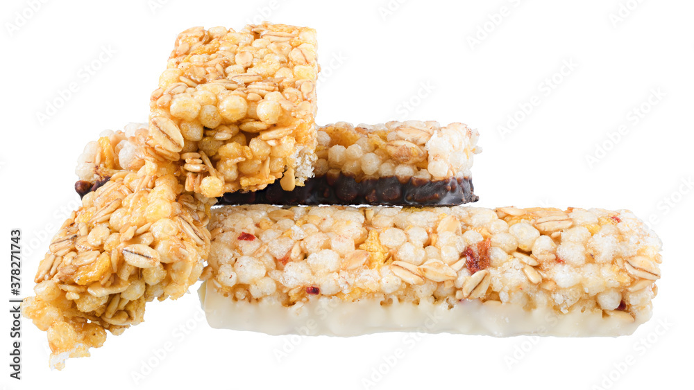 Chocolate bars with dried fruit isolated Chocolate bars with dried fruit isolated