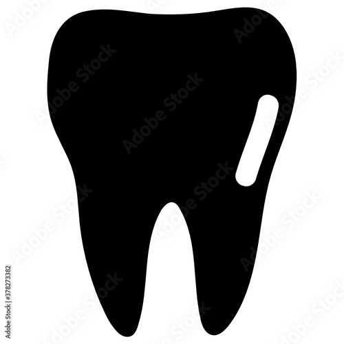 
A healthy tooth icon in trendy vector design 
 photo