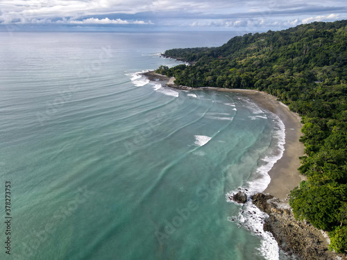 Paradise Beach at Playa Matapalo and Backwash in the Peninsula de Osa in Costa Rica photo
