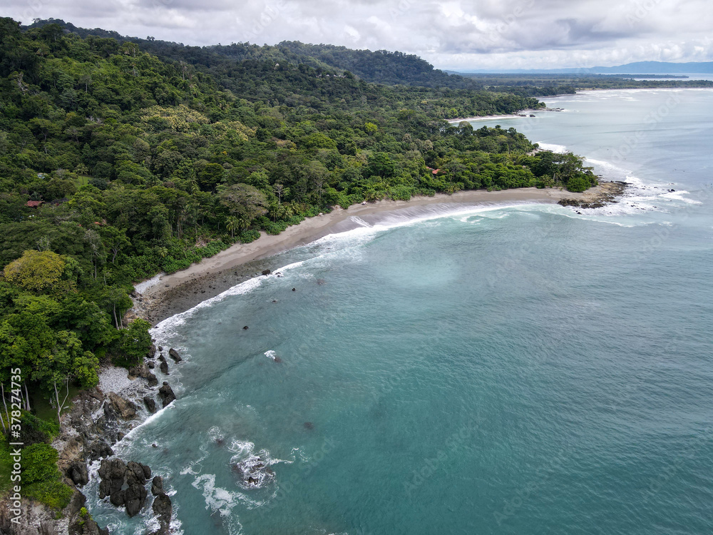 Paradise Beach at Playa Matapalo and Backwash in the Peninsula de Osa