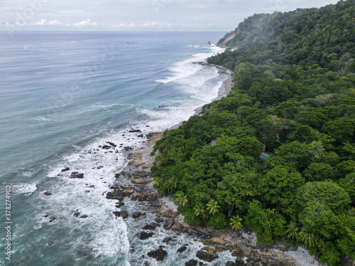 Aerial of Dominical and Uvita in Costa Rica 