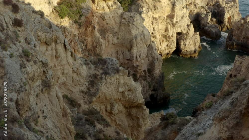 Dangerous View of a Shore Cliff Dangerous View of a Shore Cliff