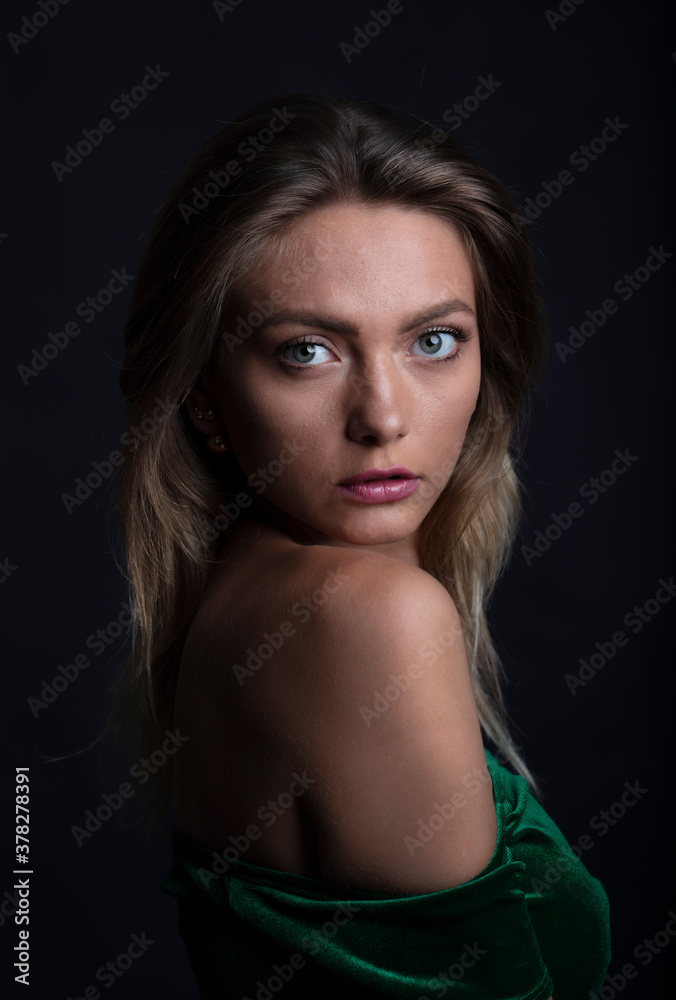 Fototapeta premium studio portrait of a young woman
