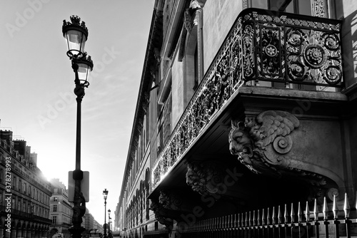 Photography Rivoli street in Paris city