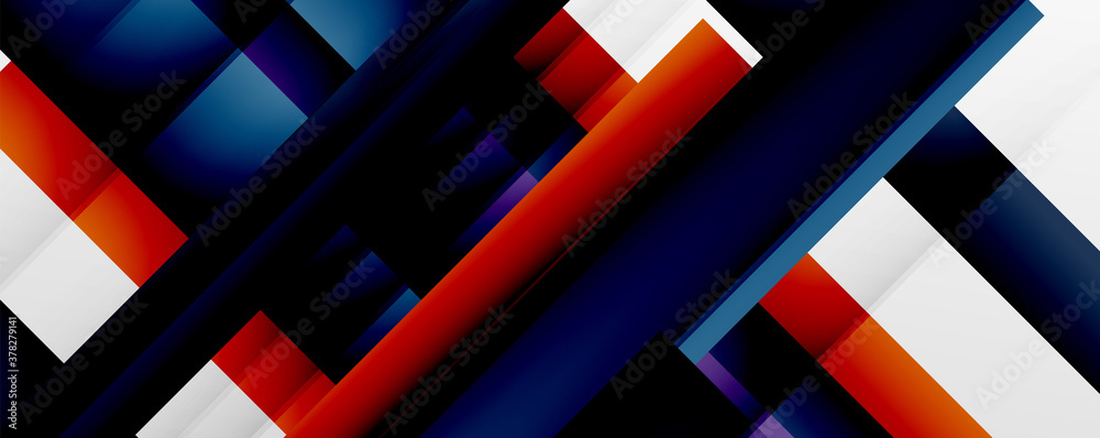 Geometric abstract backgrounds with shadow lines, modern forms, rectangles, squares and fluid gradients. Bright colorful stripes cool backdrops Geometric abstract backgrounds with shadow lines, modern forms, rectangles, squares and fluid gradients. Bright colorful stripes cool backdrops