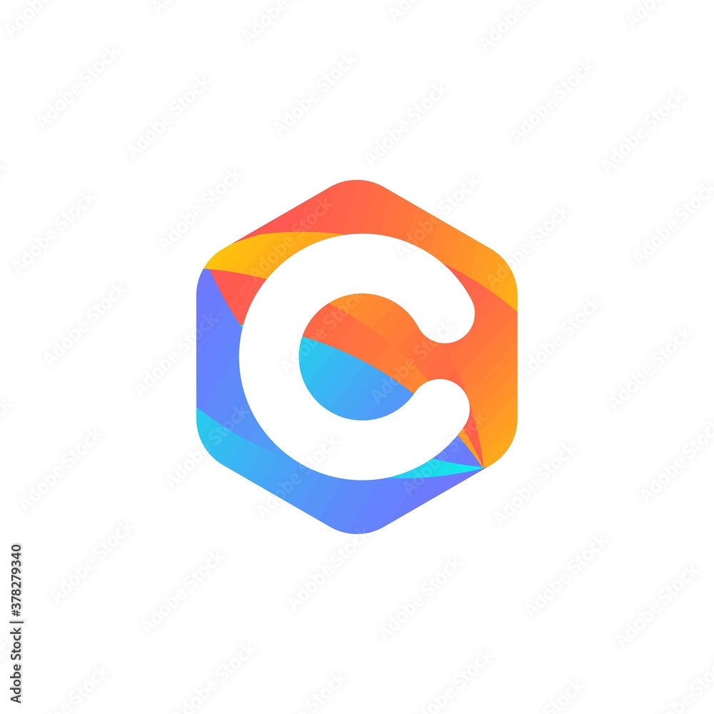 c letter logo design with hexagon and gradient.C letter logo vector.C letter logo c letter logo design with hexagon and gradient.C letter logo vector.C letter logo