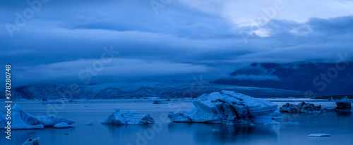 Ice floe in glacier lake, Jökulsarlon, Iceland