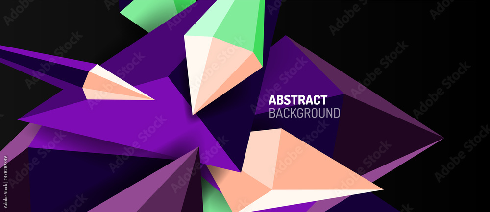 3d low poly abstract shape background vector illustration 3d low poly abstract shape background vector illustration