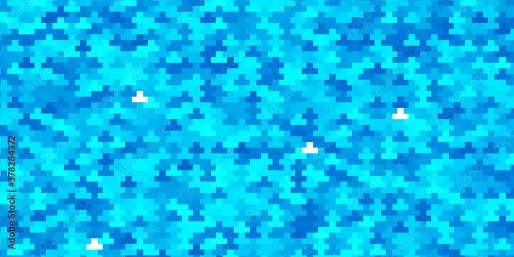 Light BLUE vector pattern in square style. New abstract illustration with rectangular shapes. Modern template for your landing page.