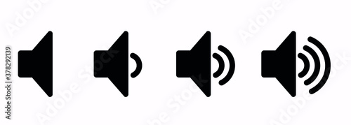 Volume icon icon, sound level, vector graphics photo