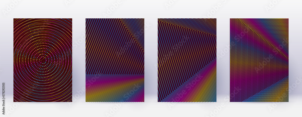 Art business card. Abstract lines modern brochure Art business card. Abstract lines modern brochure
