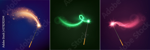 Magic Wand Realistic Design Concept