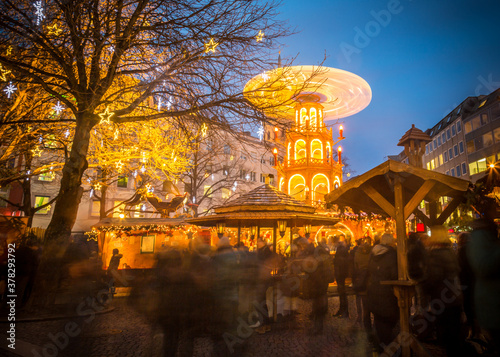 The Christmas Market At Munich - Christmas Pyramid