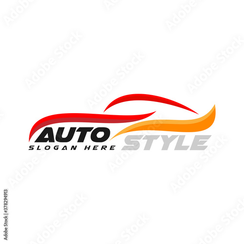 auto style car logo design vector template modern