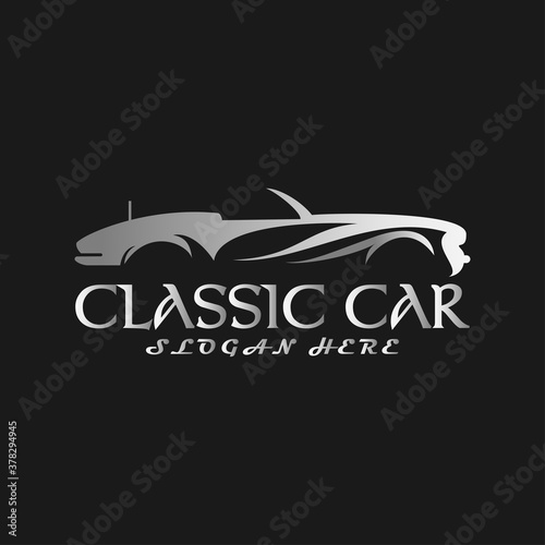 automotive car logo design vector template icon
