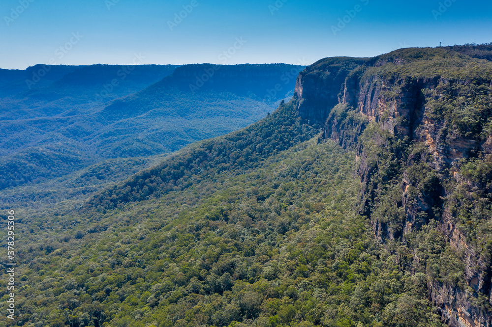 The Kedumba Pass in The Blue Mountains in Australia