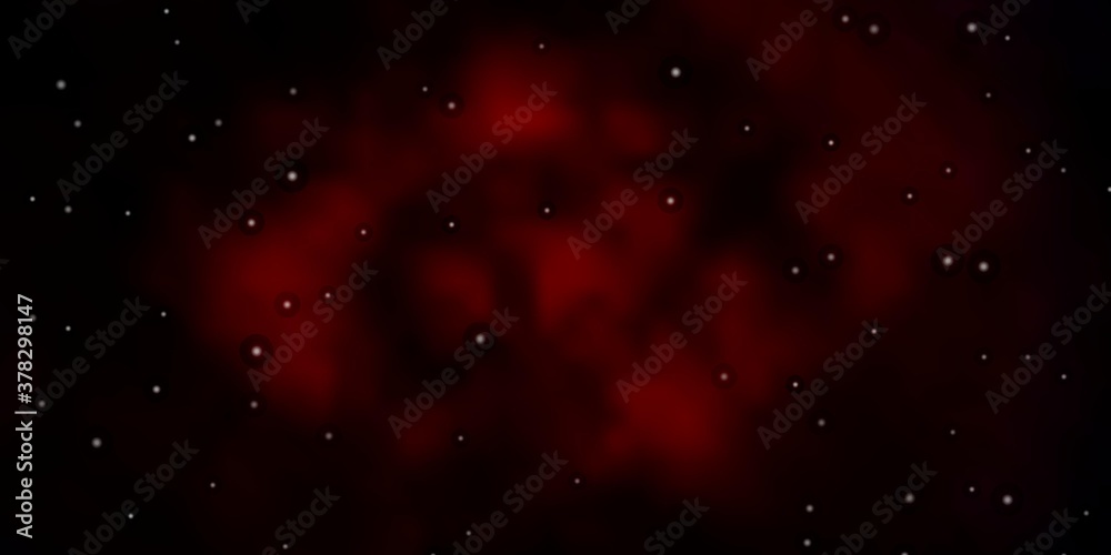 Dark Red, Yellow vector template with neon stars. Colorful illustration in abstract style with gradient stars. Pattern for websites, landing pages.