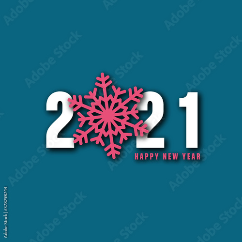 2021 et flocon de neige