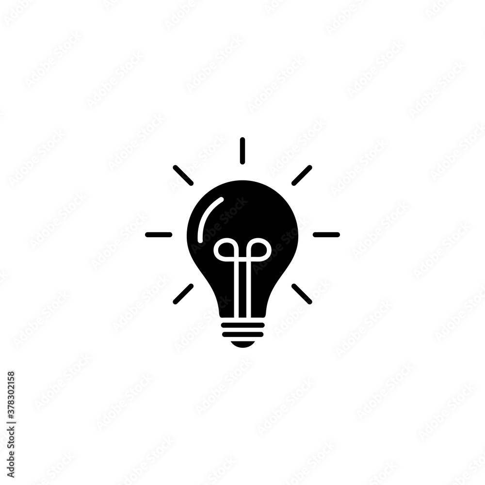 Light Bulb icon vector. Light Bulb sign. Idea, solution. Light Bulb icon vector. Light Bulb sign. Idea, solution.