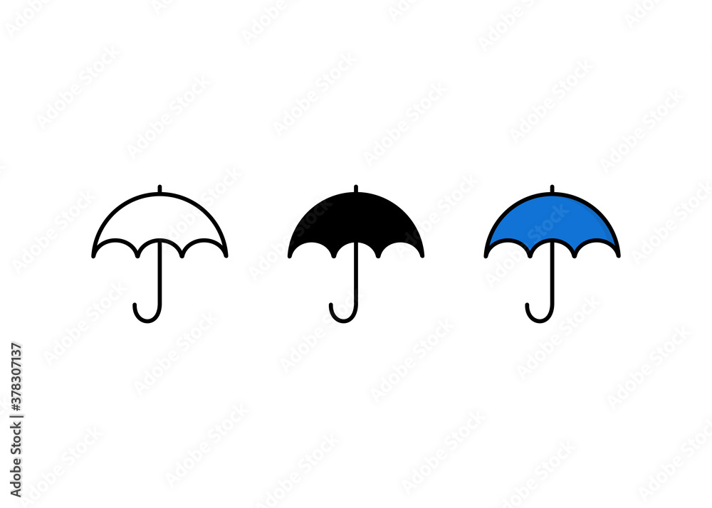 umbrella icon set, umbrella Sign and symbol