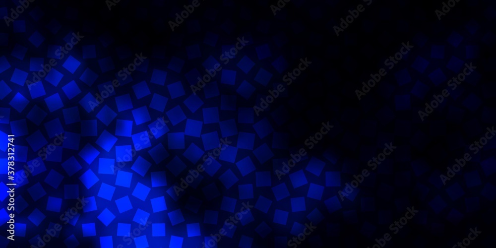 Dark BLUE vector background in polygonal style. Colorful illustration with gradient rectangles and squares. Pattern for websites, landing pages.