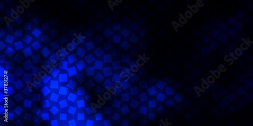 Dark BLUE vector background in polygonal style. Colorful illustration with gradient rectangles and squares. Pattern for websites, landing pages.