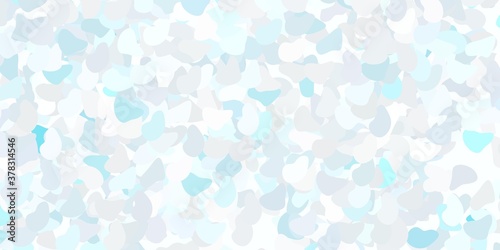 Light purple vector texture with memphis shapes.