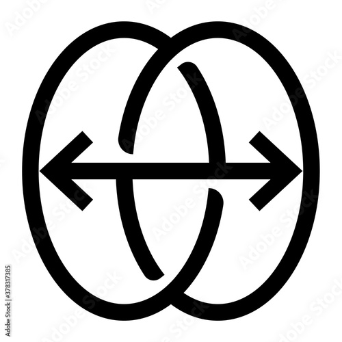 Change face or position icon. Reface simple internet, media  symbol