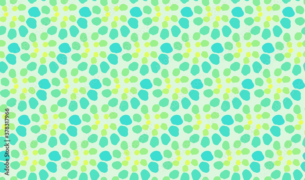 Patterns of nature. Fossil-inspired turquoise seamless pattern.