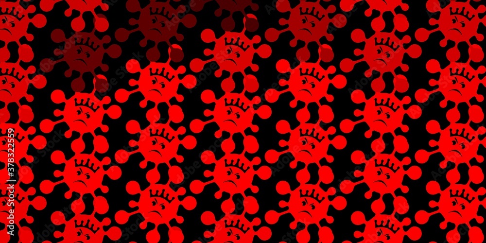 Dark red vector texture with disease symbols. Dark red vector texture with disease symbols.