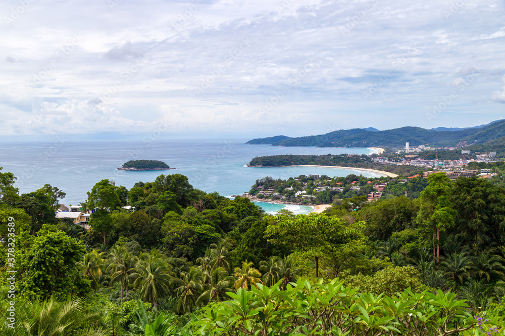 Coronavirus crisis (COVID-19). Beautiful views point at phuket island, Phuket, Thailand