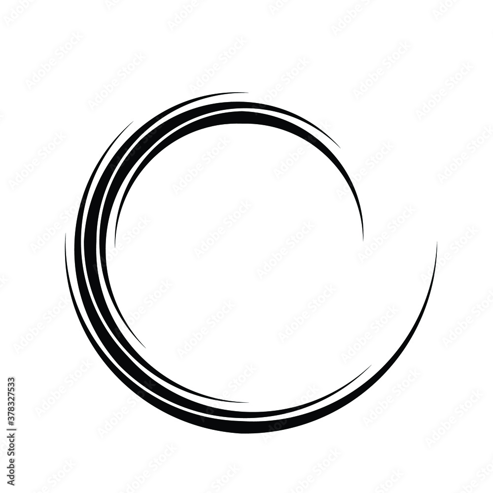 Lines in Circle Form . Spiral Vector Illustration .Technology round Logo . Design element . Abstract Geometric shape . Striped border frame for image Lines in Circle Form . Spiral Vector Illustration .Technology round Logo . Design element . Abstract Geometric shape . Striped border frame for image