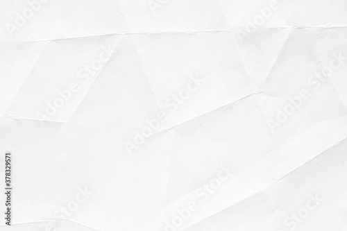 White crumpled paper background  texture old for web design screensavers. Template for various purposes or creating packaging.