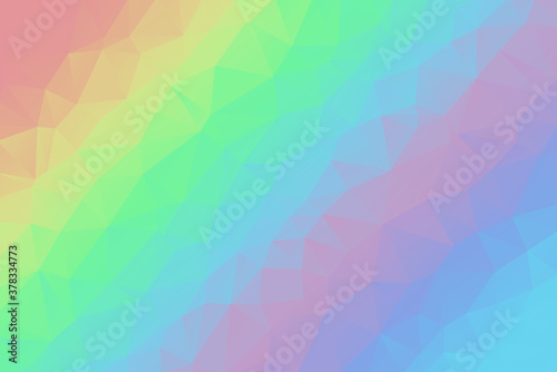 Wallpaper Mural Rainbow Colors Abstract Low Poly Geometric Triangular Background Vector Illustration Torontodigital.ca