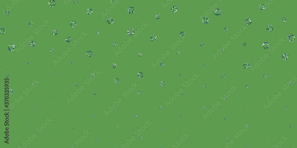 Light blue, green vector texture with disks.