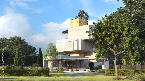 Impressive modern multilevel house