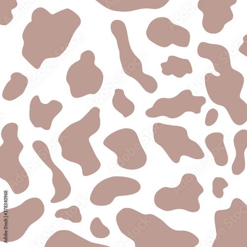 Color drawn cow pattern 