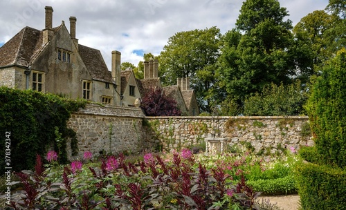 Avebury England , UK - gardens of avebury mansion at Dovecote in Avebury, Wiltshire , England,